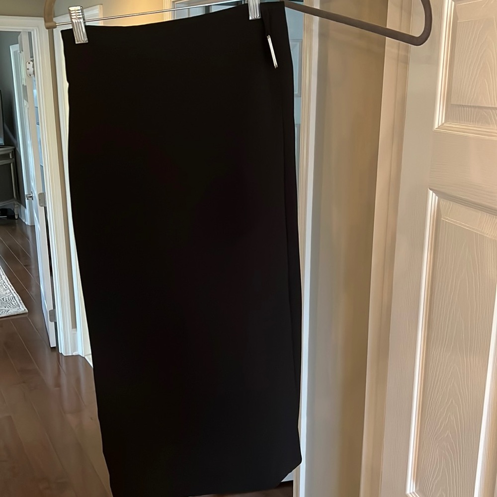 Mango Suit Black Wrap MIDI skirt